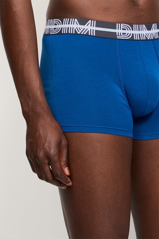 5 boxers   Powerful - Bleu et jaune