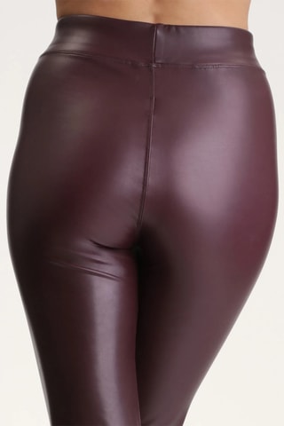 Legging Relax & Go cuir végétal - Bordeaux