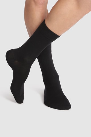 6 paires de chaussettes en laine - Noir