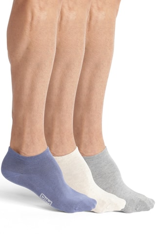 3 paires de socquettes Essentiel - Bleu