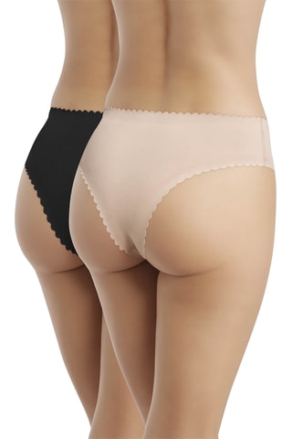 2 slip Body Touch Easy - Beige e nero