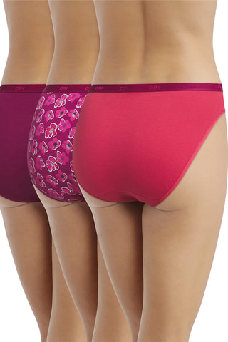 3 culottes Pocket Coton - Rose et fuchsia