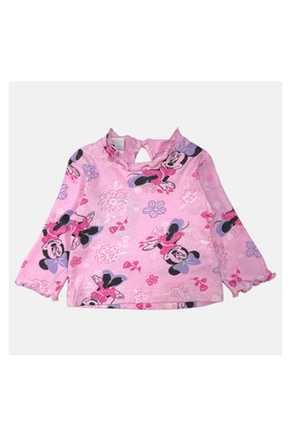 T-shirt et robe salopette Minnie Disney  - Rose