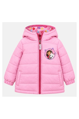 Piumino con cappuccio La casa delle bambole di Gabby  - Rosa