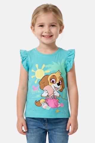 T-shirt Stella Pat’ Patrouille - Turquoise - Bleu, vert et marron