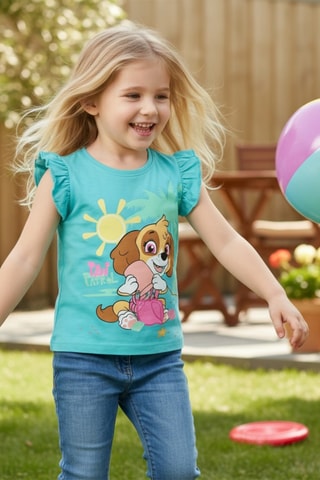 T-shirt Stella Pat’ Patrouille - Turquoise - Bleu, vert et marron