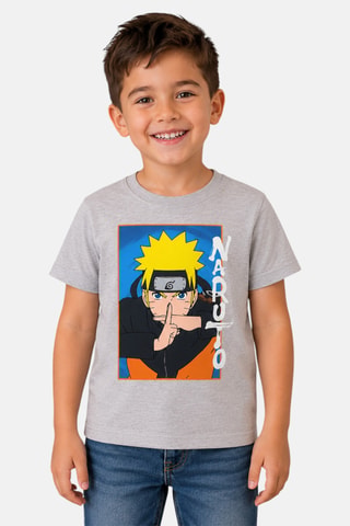 T-shirt Naruto Shippuden - Grijs - Wit, geel en grijs