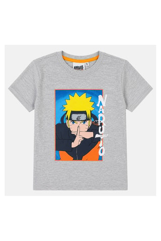 T-shirt Naruto Shippuden - Grijs - Wit, geel en grijs