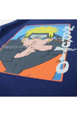 T-shirt Naruto Shippuden - Marineblauw - Wit, blauw en geel
