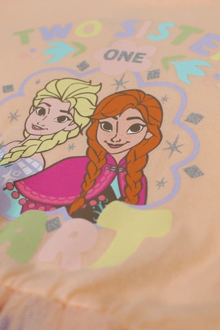 Jurk Elsa en Anna Frozen Disney - Beige - Beige en blauw
