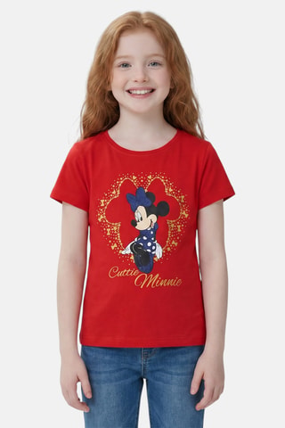 T-shirt Minni Disney  - Rosso