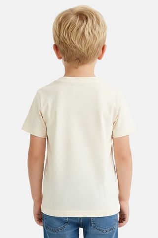 T-shirt Mickey Disney - Beige - Beige, groen en geel