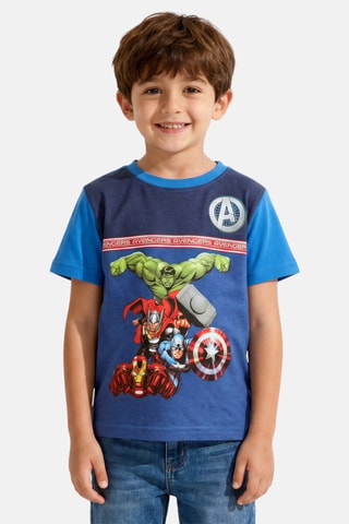 T-shirt Avengers Marvel - Blauw - Blauw
