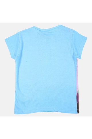 T-shirt Elsa et Anna La Reine des Neiges Disney - Bleu et violet