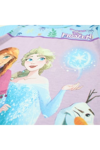 T-shirt Elsa et Anna La Reine des Neiges Disney - Bleu et violet