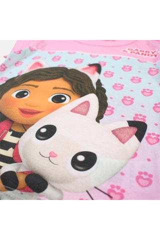 T-shirt Gabby et Pandy La Maison Magique - Blanc, marron, noir et rose