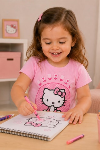 T-shirt Hello Kitty Sanrio - Rose