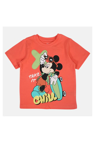 T-shirt Mickey Disney - Oranje - Oranje