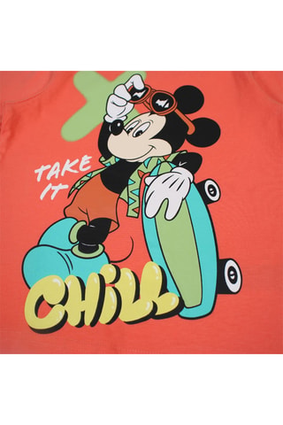 T-shirt Mickey Disney - Oranje - Oranje