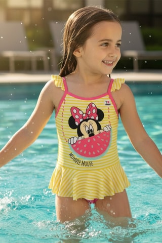 Costume intero Minni Disney  - Giallo e rosa