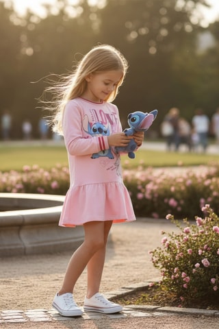 Jurk Stitch en Angel Lilo en Stitch Disney  - Roze