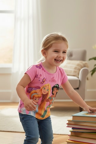 T-shirt Principesse Disney  - Rosa