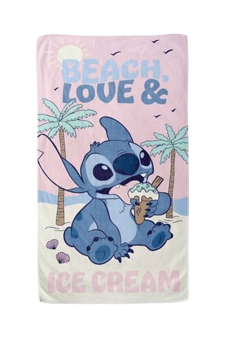 Handdoek Lilo en Stitch Disney - Roze