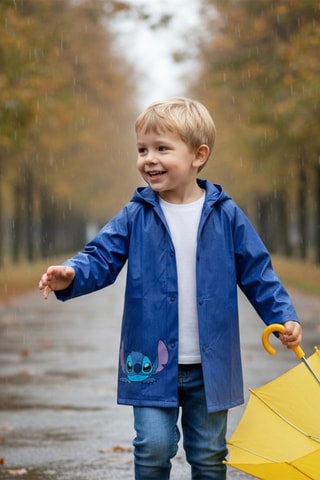 Regenjas met Capuchon Lilo en Stitch Disney - Blauw