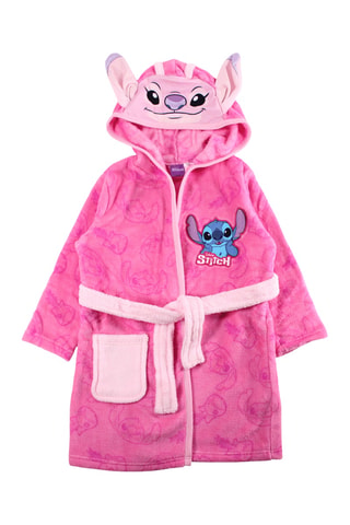 Accappatoio con cappuccio Stitch Lilo e Stitch Disney  - Rosa