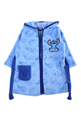 Badjas met Capuchon Stitch Lilo & Stitch Disney  - Blauw