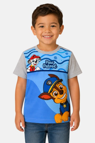 T-shirt Chase & Marcus Paw Patrol - Gemêleerd Grijs - Beige, grijs en bruin