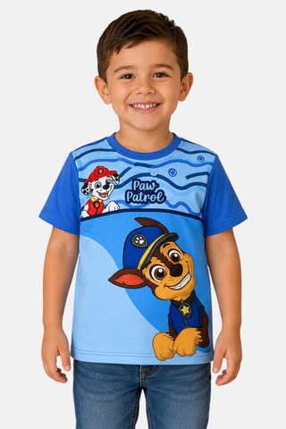 T-shirt Chase & Marcus Paw Patrol - Blauw - Beige, wit, blauw en bruin