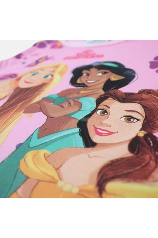 T-shirt Princesses Disney - Rose - Jaune, marron et violet