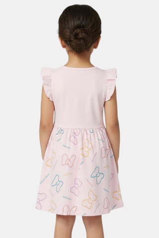 Jurk Minnie Disney - Roze - Wit, geel en roze