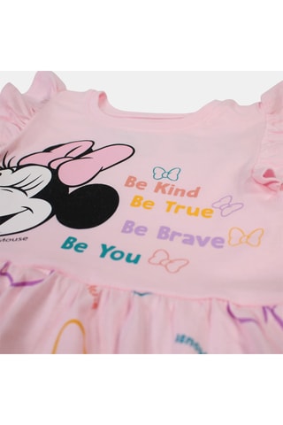 Jurk Minnie Disney - Roze - Wit, geel en roze