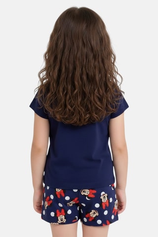 T-shirt en Short Minnie Disney - Marineblauw - Blauw