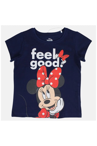T-shirt en Short Minnie Disney - Marineblauw - Blauw