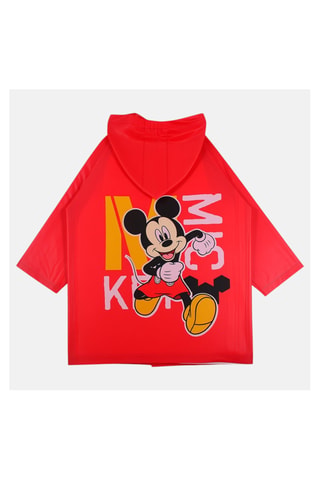 Regenjas met Capuchon Mickey Disney - Rood
