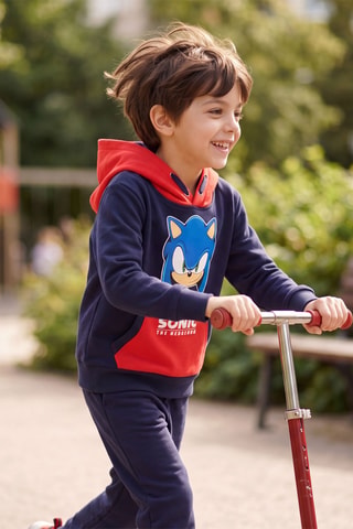 Sweater met Capuchon Sonic - Marineblauw