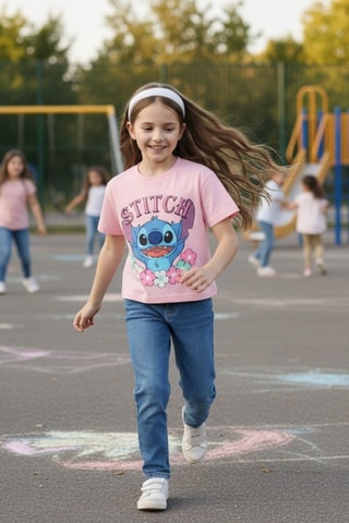 T-shirt Stitch Lilo & Stitch Disney - Bleu