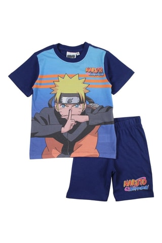 T-shirt et short Naruto Naruto Shippuden - Noir, bleu et orange