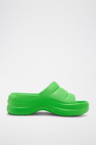 Platform Slippers - Groen