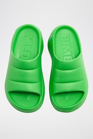 Platform Slippers - Groen