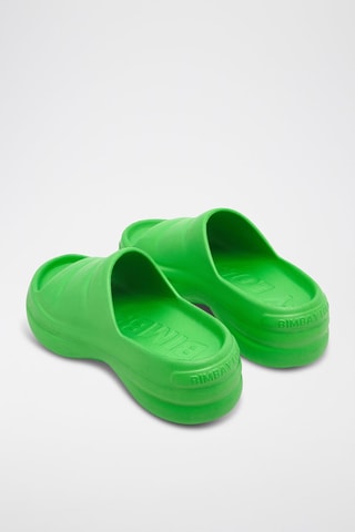 Platform Slippers - Groen
