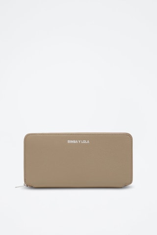 Leren Portefeuille - Taupe