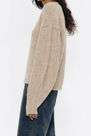Alpacawollen en Wollen Trui - Beige