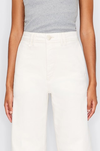 Jeans wide legs - Crèmekleurig