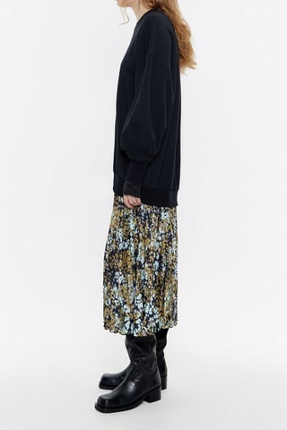 Jurk met Trompel'œil - Donkergroen