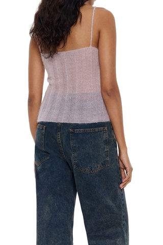 Mohair en Wollen Top - Lichtroze