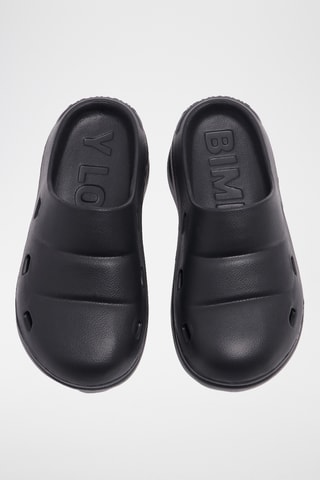 Platform Clogs - Zwart